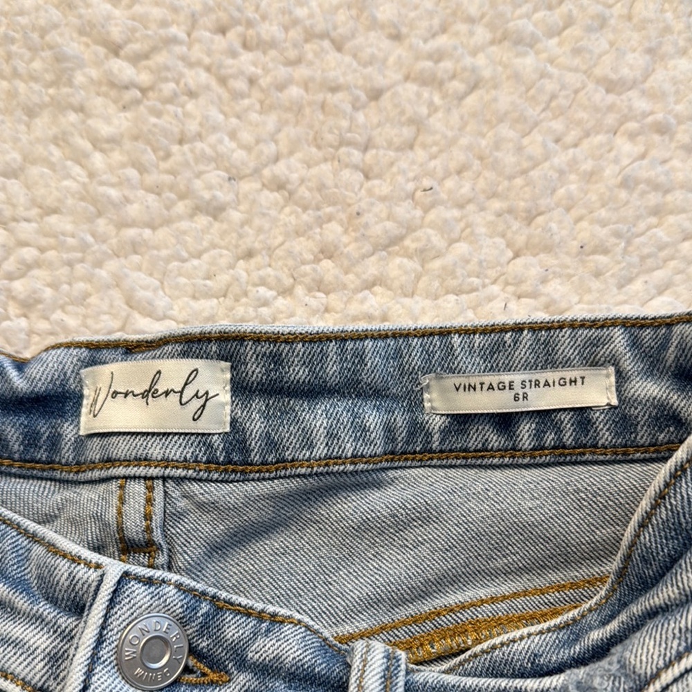 Wonderly Vintage Straight Distresses Jeans Relaxed Fit - Picture 2 of 9